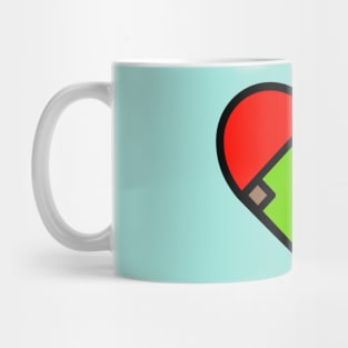 My heart is Baseball Mug